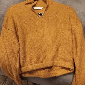 Belle Du Jour Mustard Sweater